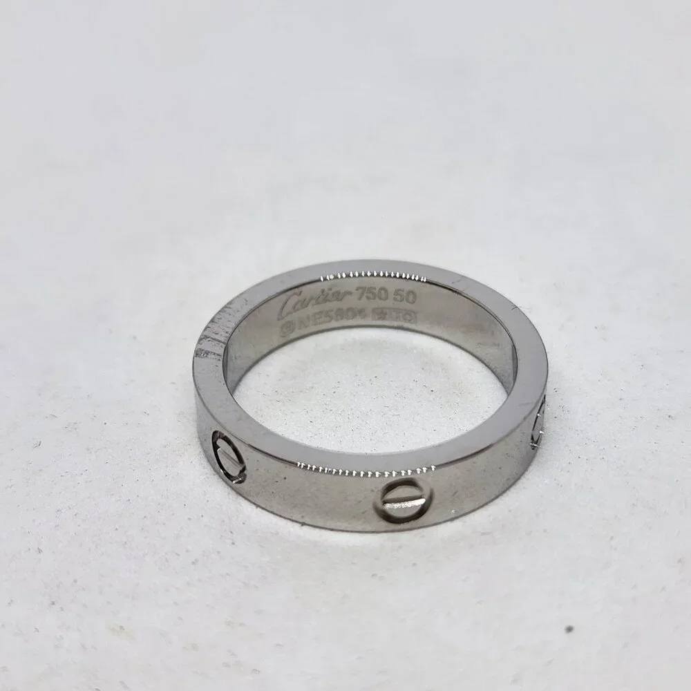 Love Ring Silver Tone Fashion Jewelry Size 8 - Picture 3 of 5